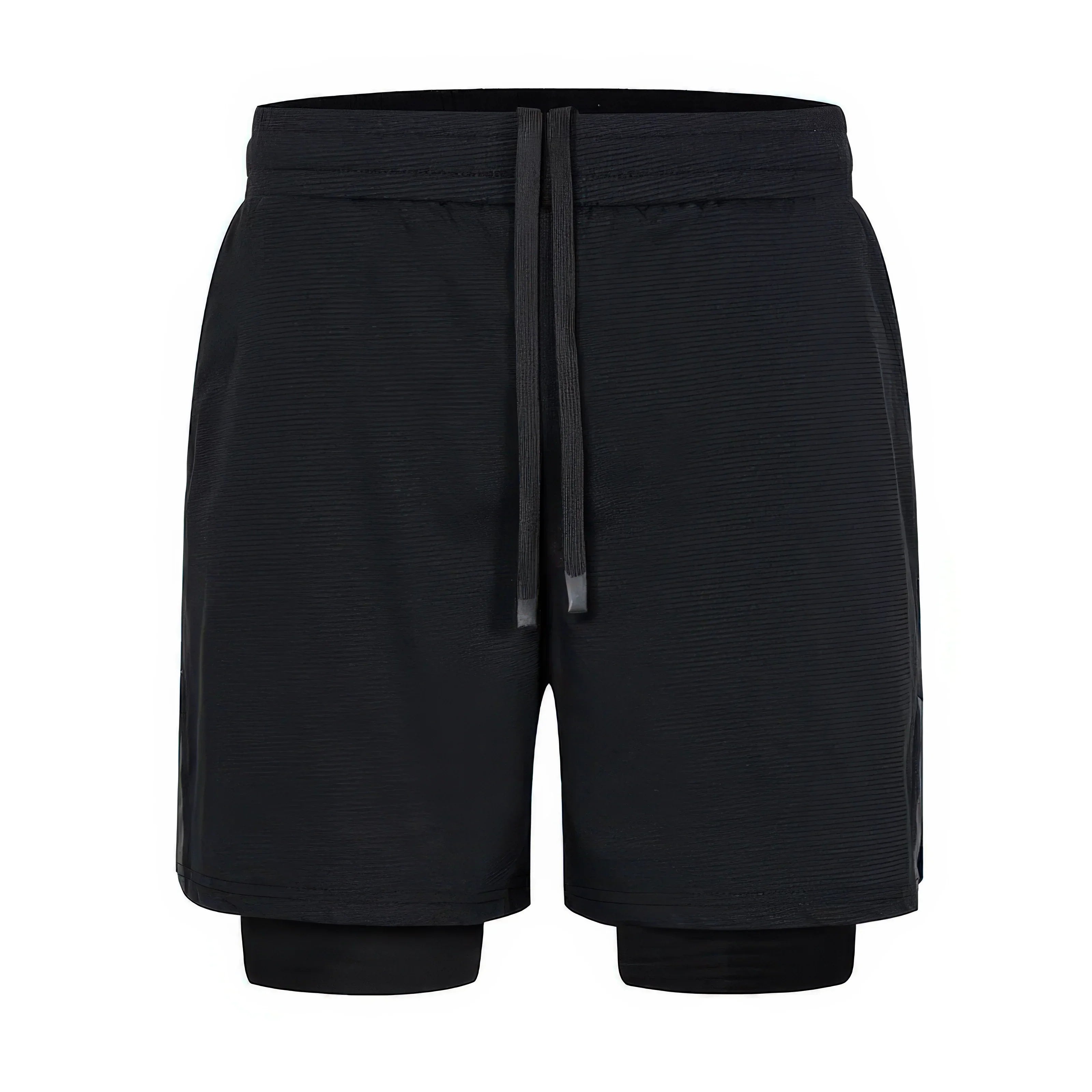 MYOVV AeroStripe 2-in-1 liner workout shorts — men's gym performance short