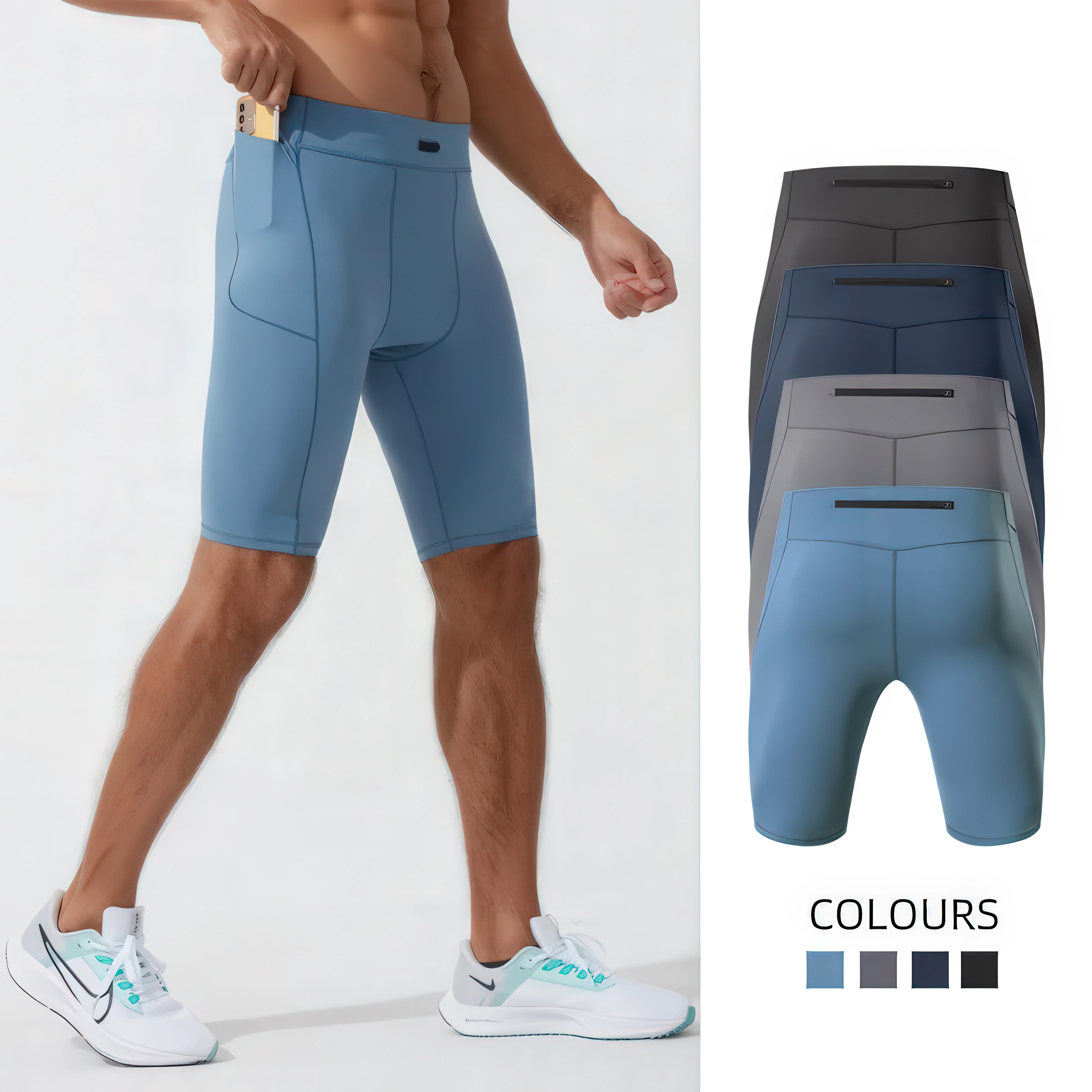 SwiftMove Quick-Dry Compression Shorts - MYOVV
