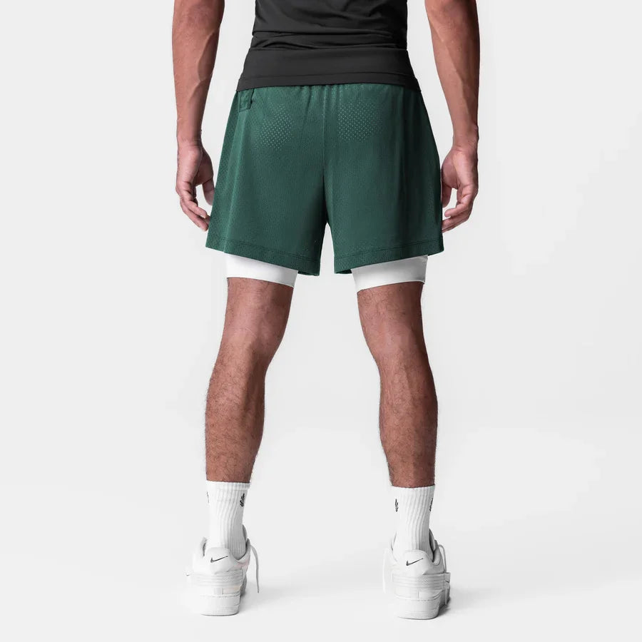 Men's 5-Inch Athletic Mesh Shorts with Built-In Liner