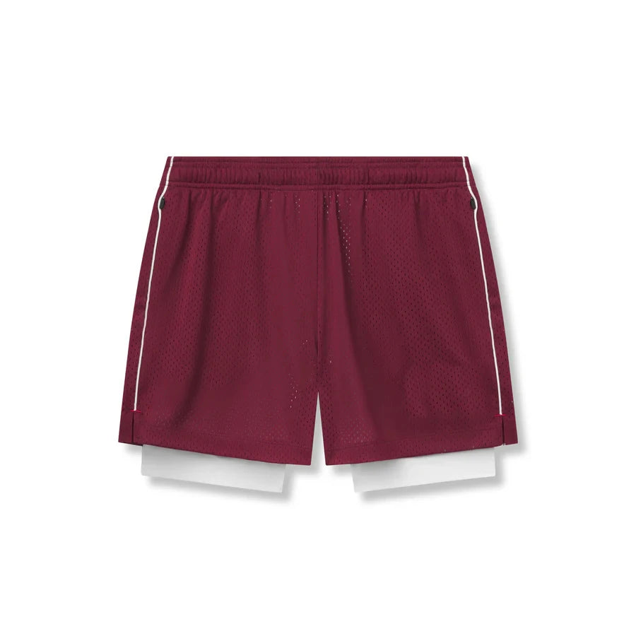 Men's 5-Inch Athletic Mesh Shorts with Built-In Liner