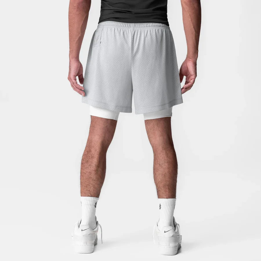 Men's 5-Inch Athletic Mesh Shorts with Built-In Liner