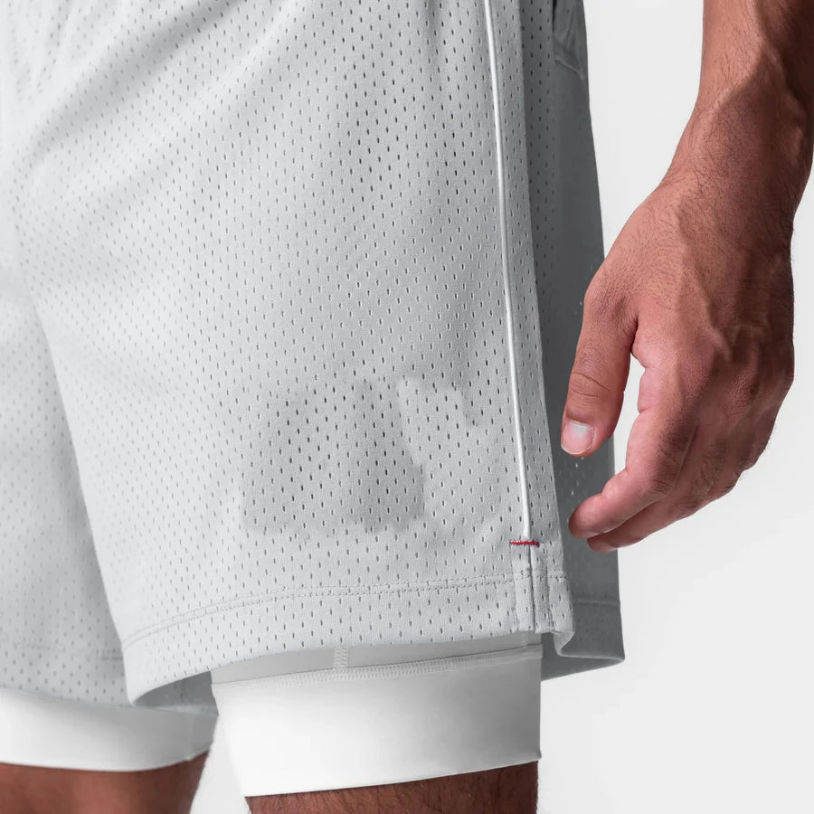 Men's 5-Inch Athletic Mesh Shorts with Built-In Liner