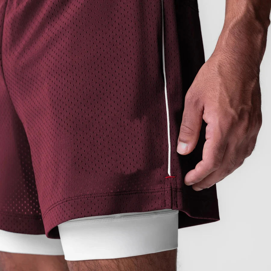 Men's 5-Inch Athletic Mesh Shorts with Built-In Liner