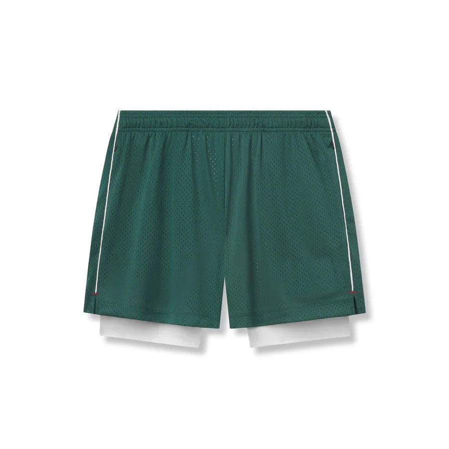 Men's 5-Inch Athletic Mesh Shorts with Built-In Liner