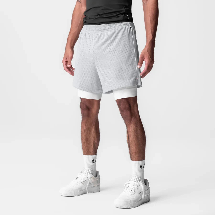 Men's 5-Inch Athletic Mesh Shorts with Built-In Liner