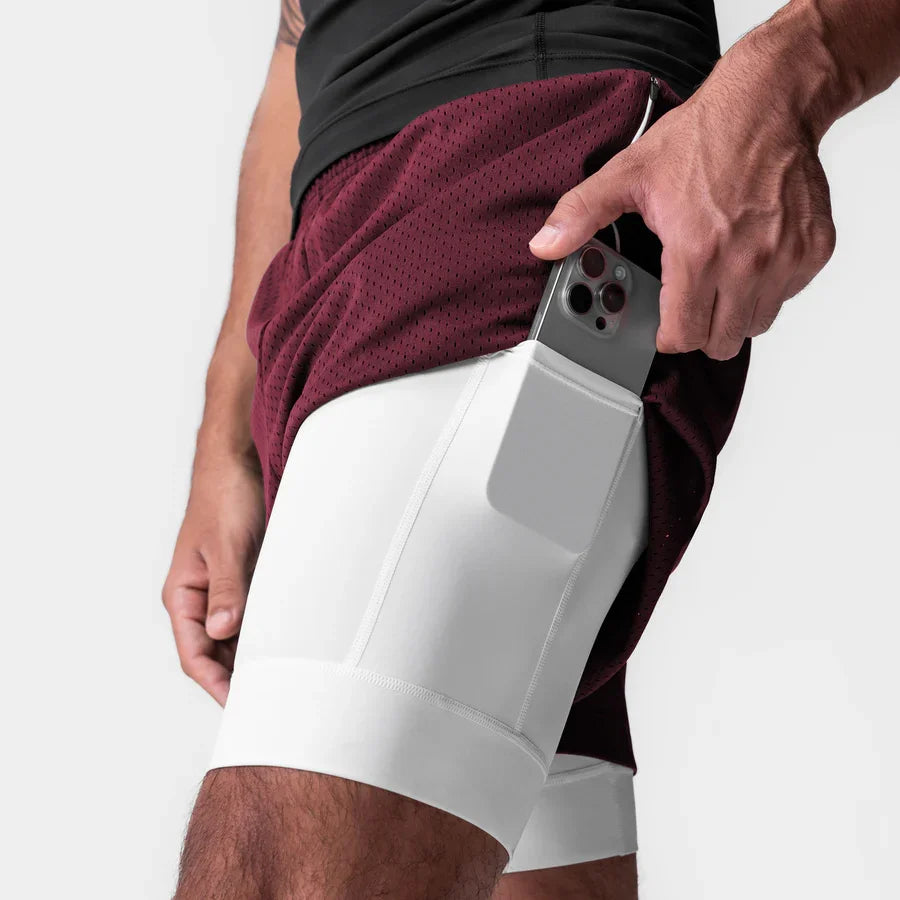 Men's 5-Inch Athletic Mesh Shorts with Built-In Liner - myovv.com